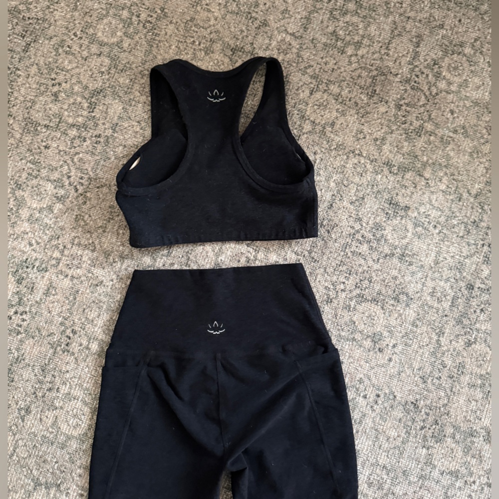 Beyond Yoga Spacedye Lift Your Spirits Bra and High Wasted Leggings | size Small